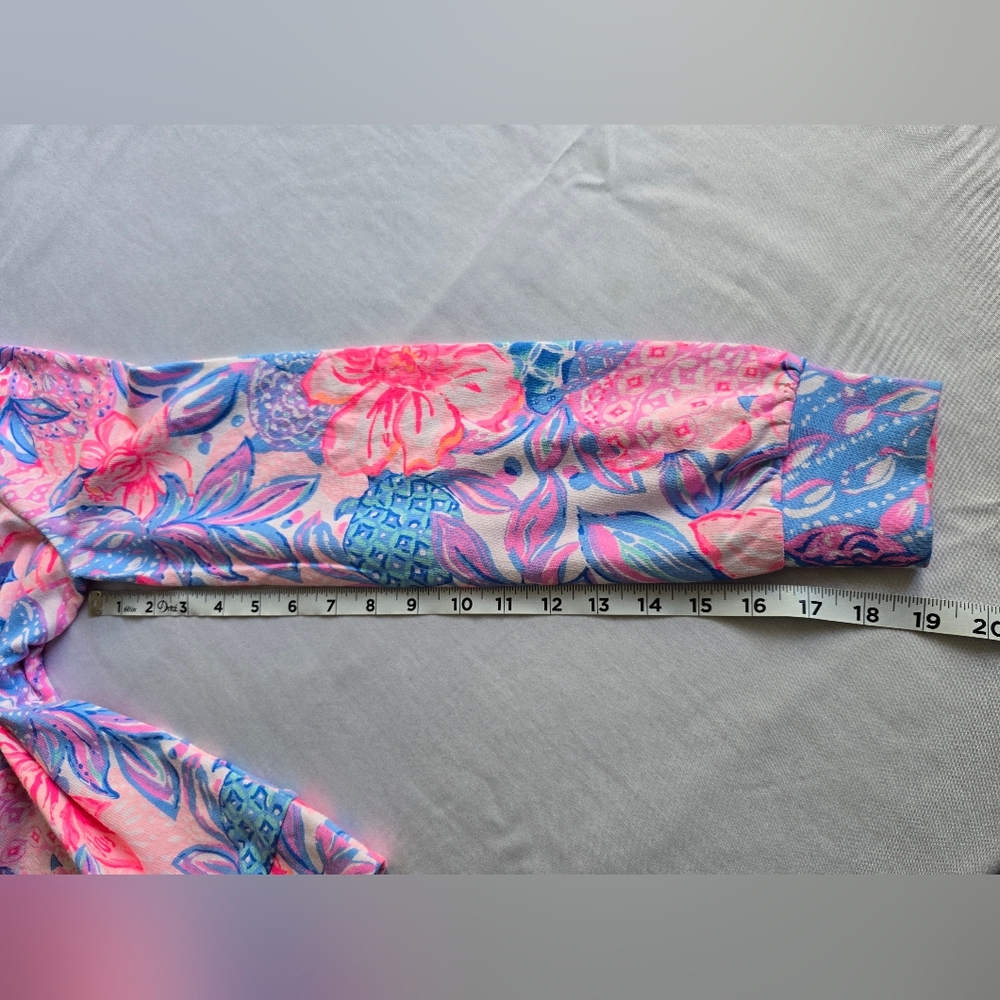 Lilly‎ Pulitzer Jansen Long Sleeve Sweatshirt Pink Isle Snappy Turtle Size S - Picture 5 of 11